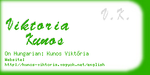 viktoria kunos business card