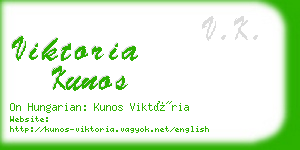 viktoria kunos business card